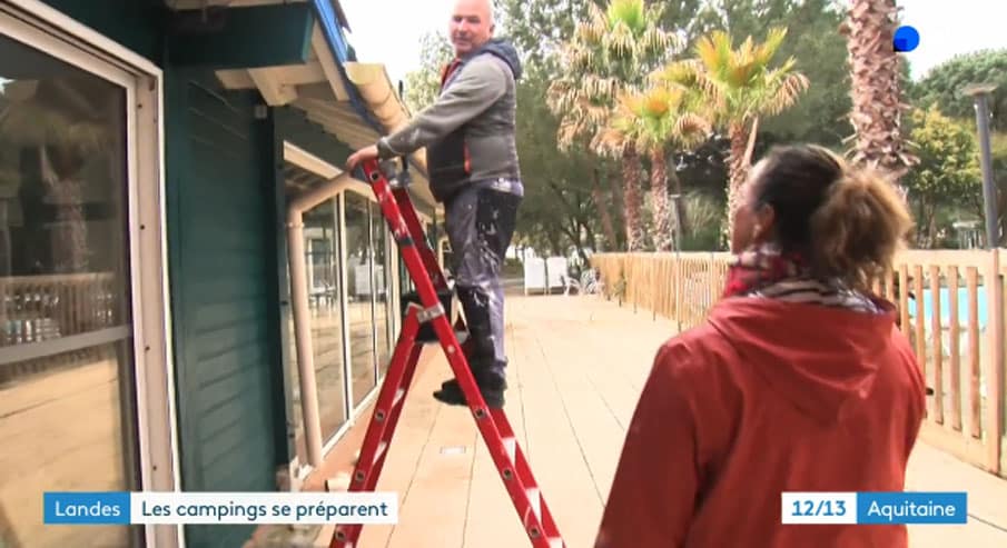 la saison se prépare au camping Landae
